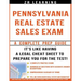 Pennsylvania Real Estate Sales Exam