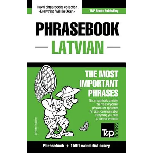 English-Latvian phrasebook & 1500-word dictionary