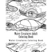 Water Creatures Adult Coloring Book: Large One Sided Stress Relieving, Relaxing Water Creatures Coloring Book For Grownups, Women, Men & Youths. Easy