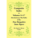 Composite Index to Volumes 14-17 (Revolutionary War Rolls) of the New Hampshire State Papers