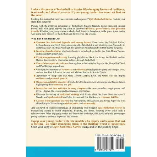 Epic Basketball Stories: Inspiring Adventures of Heroes and Legends to Instill Life Lessons, Build Character, and Spark Curiosity with Fun Activities