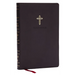 NKJV Holy Bible, Ultra Thinline, Black Leathersoft, Red Letter, Comfort Print