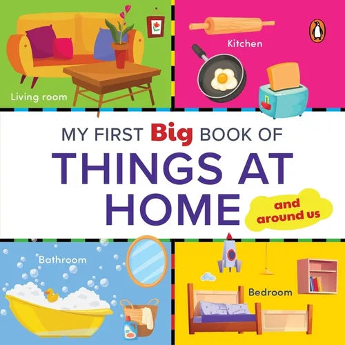 My First Big Book of Things at Home: Illustrated Board Book of Things at Home for Preschool Kids, Toddlers Book for 1+ [Penguin Early Learning Series]