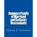 Summers Family of Maryland and Kentucky Descendants