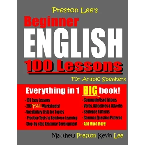 Preston Lee's Beginner English 100 Lessons For Arabic Speakers