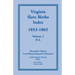 Virginia Slave Births Index, 1853-1865, Volume 3, H-L