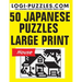 50 Japanese Puzzles - Large Print