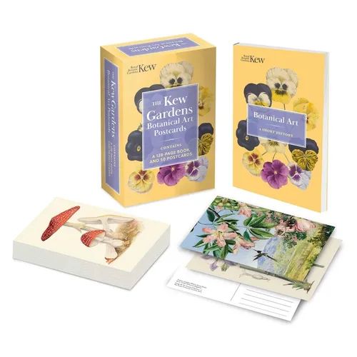 The Kew Gardens Botanical Art Postcards: Contains a 128-Page Book and 50 Postcards - Paperback