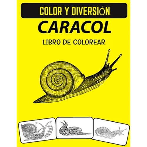 Libro de colorear de caracol: Fantástico libro para colorear caracol animal marino