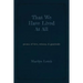 That We Have Lived At All: poems of love, witness & gratitude
