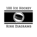 100 Ice Hockey Rink Diagrams: 100 Full Page Ice Hockey Diagrams for Coaches and Players