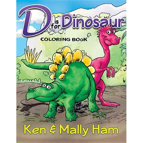 D Is for Dinosaur Coloring Book