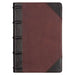 KJV Giant Print Full-Size Bible Two-Tone Brandy/Brown Full Grain Leather