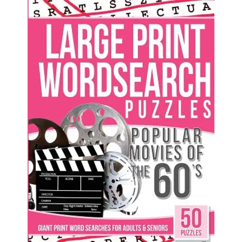 Large Print Wordsearches Puzzles Popular Movies of the 60s: Giant Print Word Searches for Adults & Seniors