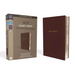 NIV, Reference Bible, Giant Print, Leather-Look, Burgundy, Red Letter Edition, Comfort Print