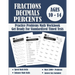 Fractions, Decimals And Percents Timed Tests Math Workbook: Practice Problems Of Multiplying, Dividing And Comparing Fractions And Decimals - Fraction