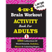 4-IN-1 Brain Workout ACTIVITY Book For ADULTS