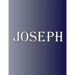 Joseph: 100 Pages 8.5" X 11" Personalized Name on Notebook College Ruled Line Paper