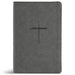CSB Personal Size Giant Print Bible, Digital Study Edition, Charcoal Suedesoft Leathertouch, Indexed