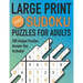 Large Print Sudoku Puzzles For Adults Hard 200 Unique Puzzles Answer Key Included: Challenging 9x9 Larger Oversized Grids with Wide Margins for Adults