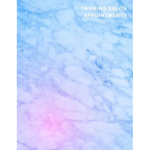 Tanning Salon Appointments: Classy blue and Pink marble client organiser With weekly and hourly time slots broken into 15 minute chunks.