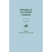 Historical Southern Families. in 23 Volumes. Volume XIX
