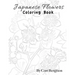 Japanese Flowers Coloring Book