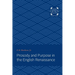 Prosody and Purpose in the English Renaissance