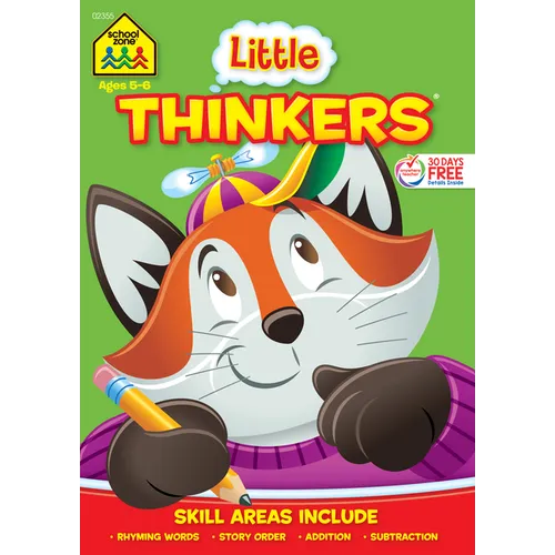 School Zone Little Thinkers Kindergarten Workbook