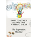 How To Never Run Out Of Writing Ideas: The Inspiration Machine: What Is Creative Development