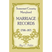 Somerset County, Maryland Marriage Records, 1796-1871