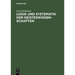 Logik Und Systematik Der Geisteswissenschaften