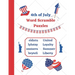 4th of July Word Scramble Puzzles: American Independence Day themed Activity book for kids and adults