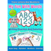 My Fun With Words: ABC 123, Trace letters and numbres, Writin practice and coloring, Super easy, Alphabet, Numbers, Coloring for ages 3+