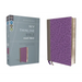 NIV, Thinline Bible, Giant Print, Imitation Leather, Gray/Purple, Red Letter Edition