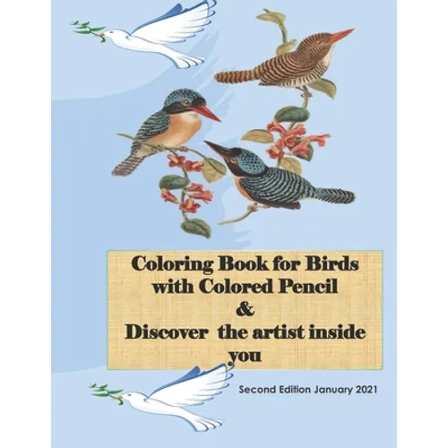 Coloring Book for Birds with Colored Pencil & Discover the artist inside you