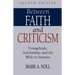 Between Faith and Criticism: Evangelicals, Scholarship, and the Bible in America