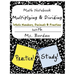 Math Notebook Multiplying & Dividing Whole Number, Decimals, & Fractions