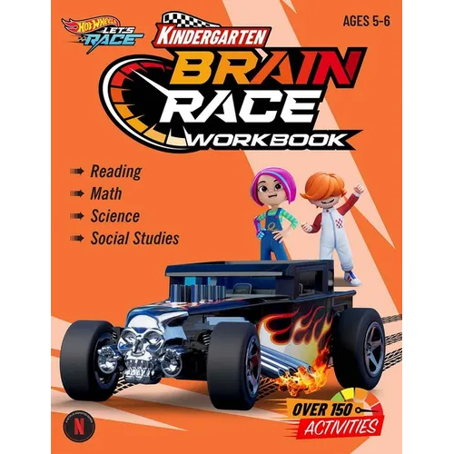 Hot Wheels Brain Race Kindergarten Workbook