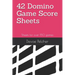 42 Domino Game Score Sheets: Sheets for over 150 games