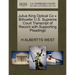 Julius King Optical Co V. Bilhoefer U.S. Supreme Court Transcript of Record with Supporting Pleadings