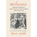 Declaratio: Michael Servetus's Revelation of Jesus Christ the Son of God