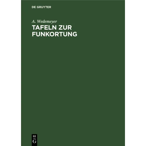 Tafeln Zur Funkortung