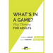 What's in a Game: Play Therapy for Adults
