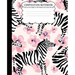 College Ruled Composition Notebook: Zebra Cute Composition Notebook College Rule 7.5 X 9.25 100 Pages