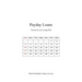 Payday Loans: Poems