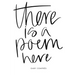 there is a poem here
