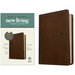 NLT Compact Bible, Filament Enabled (Leatherlike, Rustic Brown Cross, Red Letter)