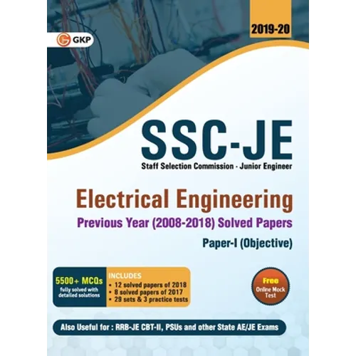 SSC JE Electrical Engineering for Junior Engineers Previous Year Solved Papers (2008-18), 2018-19 for Paper I