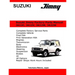 Suzuki Jimny English Factory Parts Manual JA12, JA22W Series
